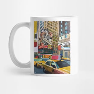 New York, Taxis and Billboards Mug